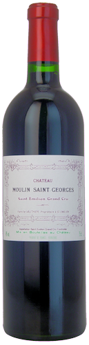 2015 CHÂTEAU MOULIN SAINT GEORGES Grand Cru Saint Emilion, Lea & Sandeman
