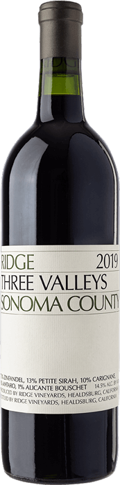 2021 RIDGE Three Valleys Zinfandel Ridge Vineyards, Lea & Sandeman