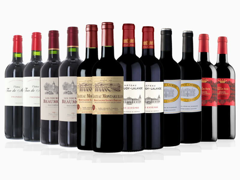 CHRISTMAS RED BORDEAUX MIXED CASE